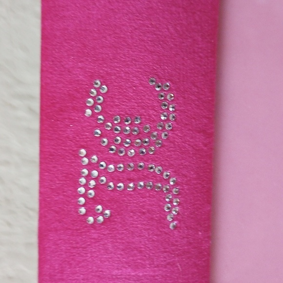 Juicy Couture Pink Picture Frame with Rhinestone Monogram Design - Picture 4 of 5